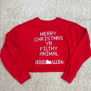 Home Alone Cropped Sweatshirt